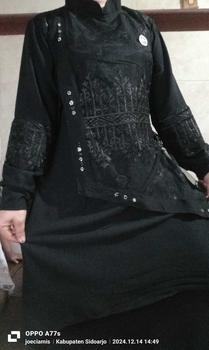 Product Review of Na Fashion- NAMIRA Dress Gamis Malaysia Kombinasi Brukat Bahan Crinkle Premium mix brokat sapto minimalis cantik mewah elegant from j**u j**h 3