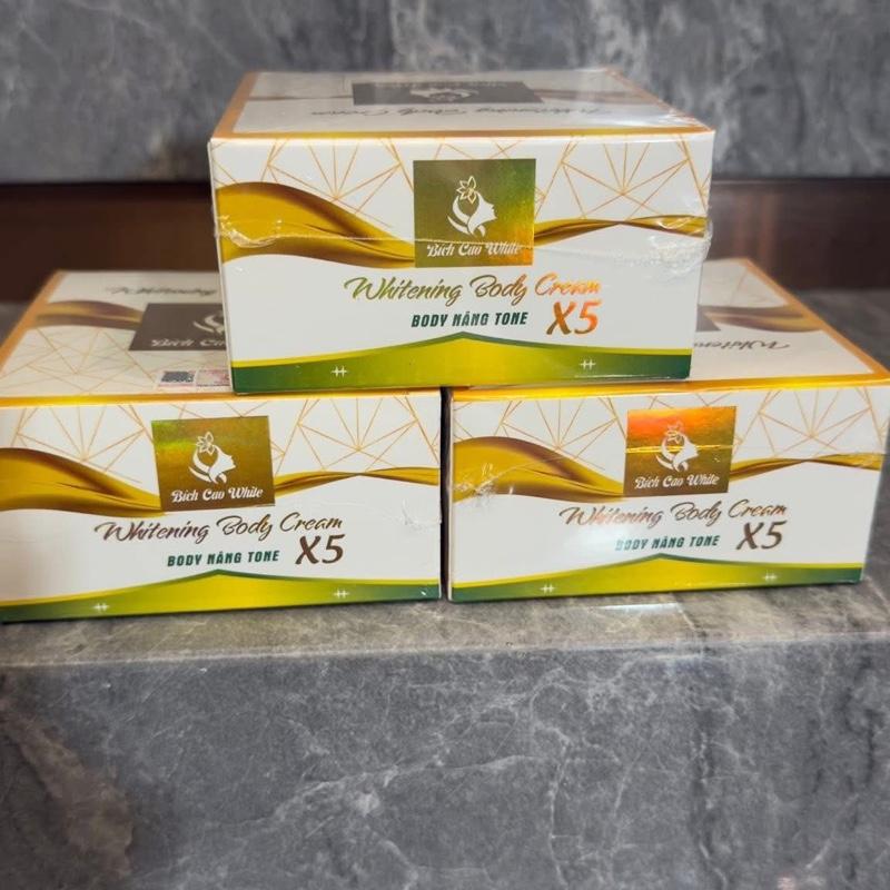 [ TẶNG TẮM TRẮNG ]Sĩ 3 KemBODY Ủ MẠNH  X5 Bich Cao White 200gr Hỗ Trợ Dưỡng Trắng Làm Đều Màu Da
