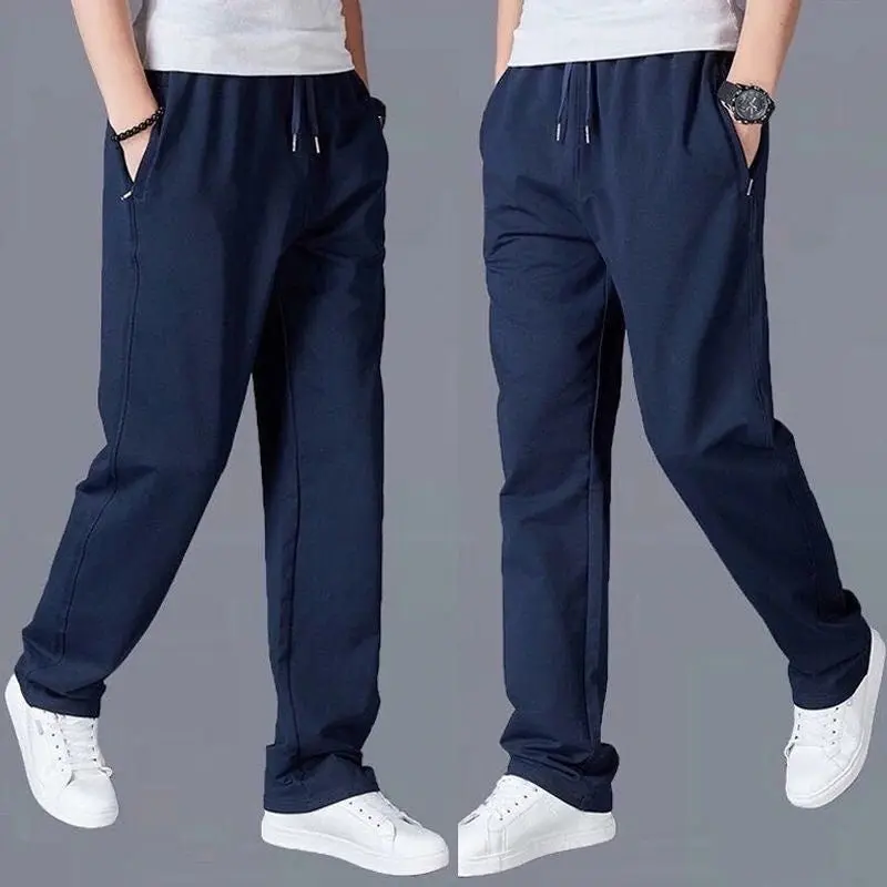 Celana Training Pria / Wanita Dewasa Panjang Unisex Kain Cepat Kering Pants Dingin Sweatpants Trening Training Jogging 3