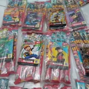 Choki-choki BoBoiBoy ecer an 5 pcs + card BoBoiBoy 3 pcs