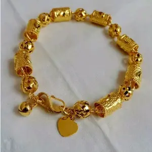 GELANG TANGAN TITANIUM TABUNG GELANG TANGAN DEWASA AKSESORIS WANITA rantai model bola Bracelets