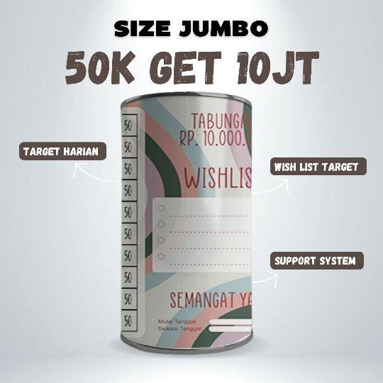 [JUMBO BELI 1 GRATIS SPIDOL]celengan target viral tiktok/celengan lucu murah kekinian/tabungan anak anak/size 20x10cm 5k