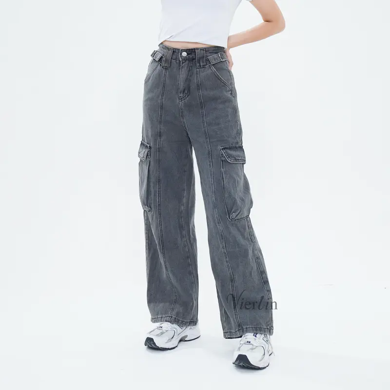 VIERLIN - Jeans 1581 1582 - CELANA JEANS CARGO  | JEANS HIGHWAIST JEANS BAGGY JEANS BOYFRIEND JEANS SKINNY JEANS CUTBRAY CELANA JEANS RIPPED JEANS KULOT JEANS WANITA FLARE JEANS LOOSE JEANS PANJANG JEANS HW 2