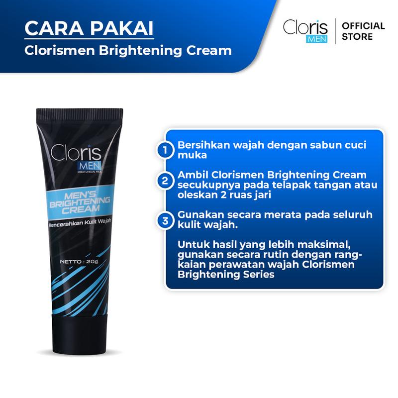 Clorismen Brightening Cream 20gr - Cream Wajah Pria Untuk Pemutih Wajah 2