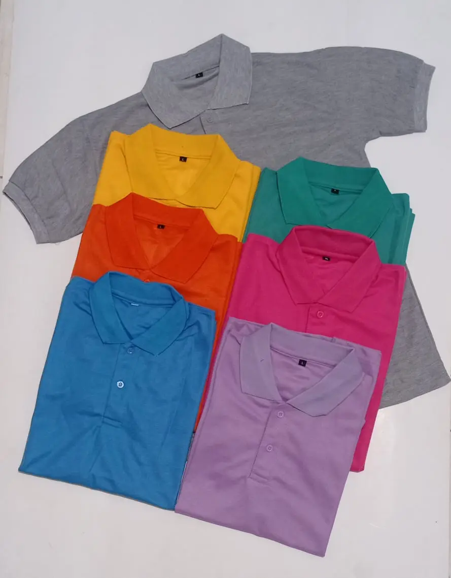 Kaos Pria / Wanita Kerah Polos / Kaos Pria Seragam / Kaos Wanita Seragam Unisex