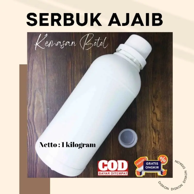 Serbuk Ajaib 1 Kilogram | Serbuk Ajaib kiloan Viral Pembersih serbaguna kemasan Refill Plastik dan Botol | Pembersih keramik Ember toliet kamar mandi bubuk 2