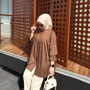 GAGE-Shaina Atasan Wanita Blouse Hana Bahan Rayon