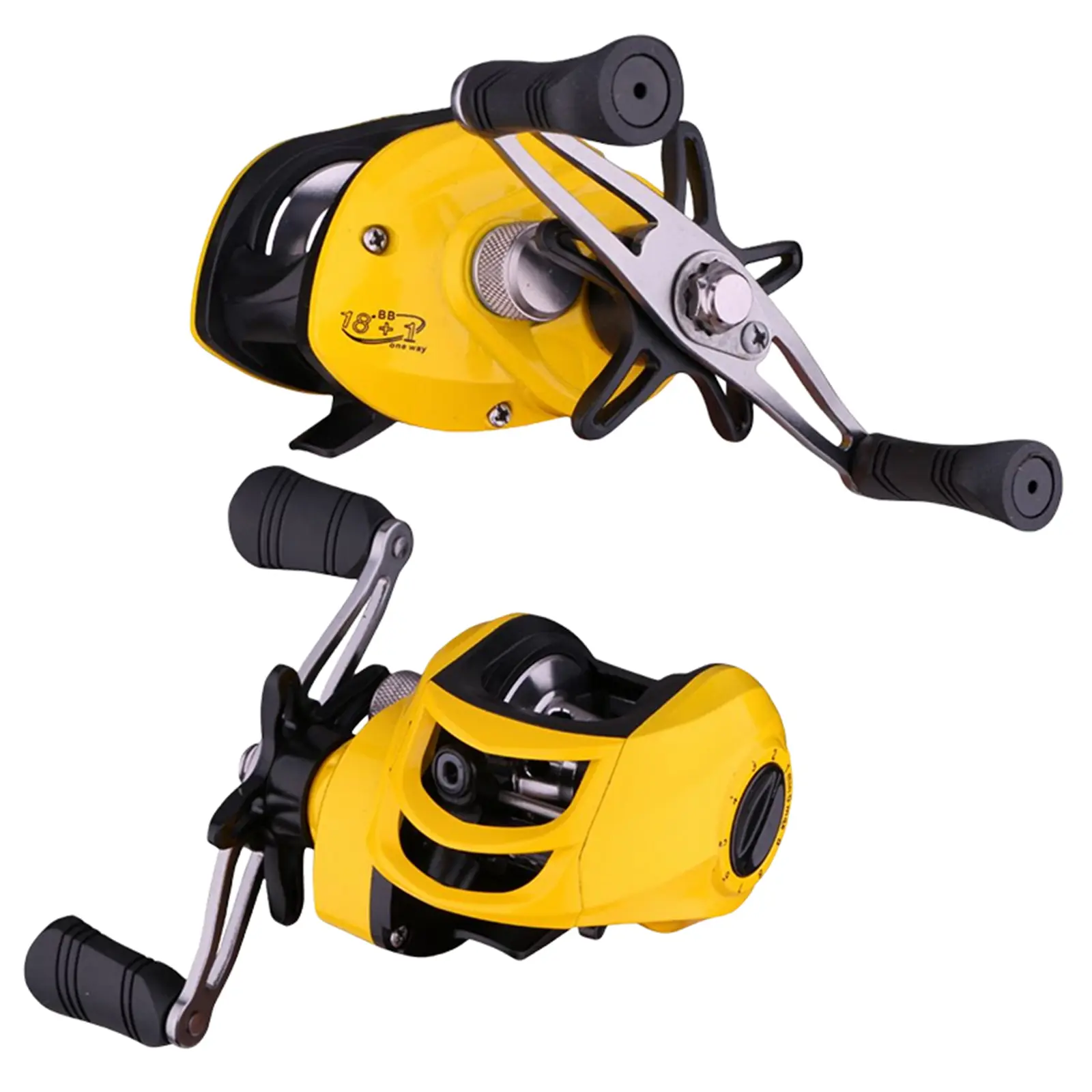 Kekili Baitcasting, Kekili Casting, Kekili Baitcaster, Sistem Seret Bermeterai, Brek Magnetik, Nisbah Gear 7.2: 1, Galas Bebola 18 + 1, dengan Pemegang Ergonomik