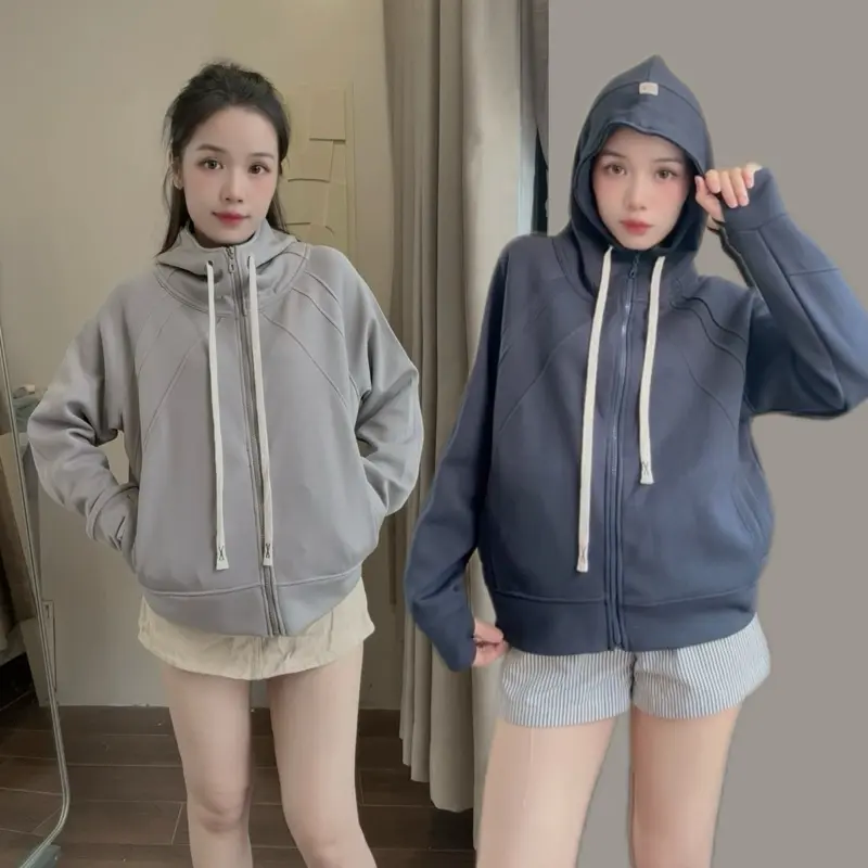 [ DEAL MỞ BÁN] Áo Khoác Nữ Chống Nắng Form Boxy Năng Động Full 6 Túi Chất Thun PC Trơn Mềm Dày Dặn by ShierShop | BigBuy360 - bigbuy360.vn