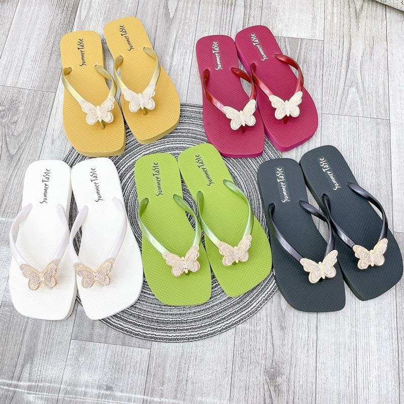 San San Dép Kẹp Bm 3 LỚP Nhẹ Êm DéP Nữ GiàY Xỏ Ngón dép bánh mì Shoes Sandal