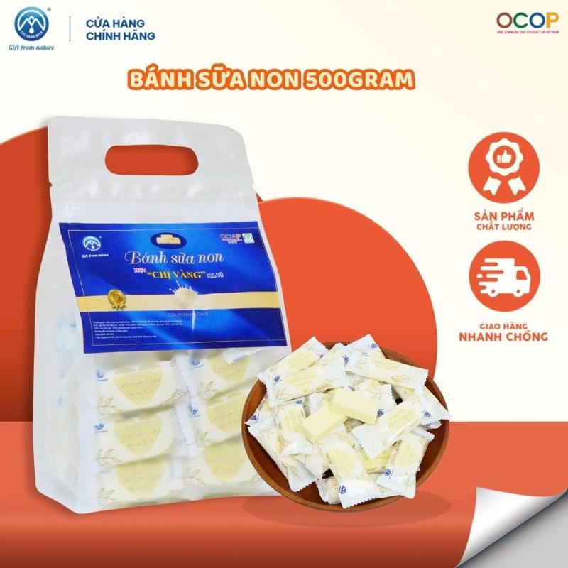 Bánh sữa non ba vì túi 500g SỮA CHỊ VÀNG OFFICIAL Ăn Vặt Food