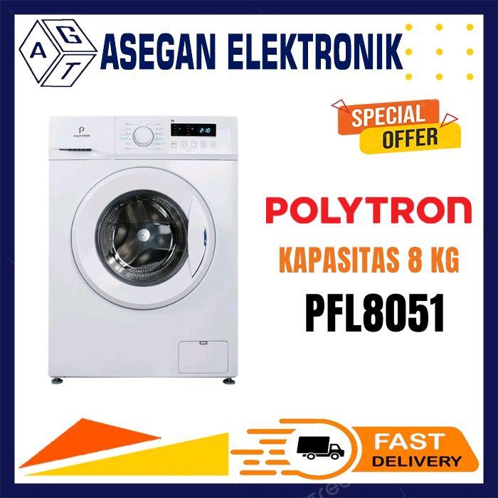 Gambar POLYTRON PFL8051 MESIN CUCI FRONT LOADING 8 KG INVERTER PFL 8051 dari Asegan Elektronik Store Kota Depok Tokopedia