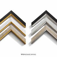 Gambar Double Linen untuk Frame Ornament/Minimalist - Black Gold, 20 x 25 cm / 8R dari bingkaicanvas Kota Depok 2 Tokopedia
