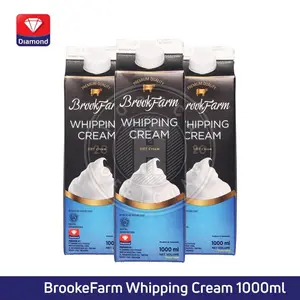 BROOKFARM WHIPPING CREAM 1000ML / WHIP KRIM CAIR KEMASAN 1 LITER