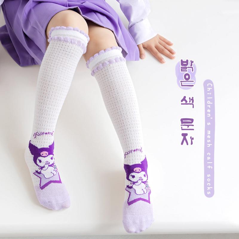 Twinkle Margie Kaos Kaki Panjang Anak Kaos Kaki Selutut Sanrio Kuromi Melody Cinnamorol Fashion 5