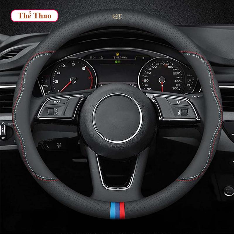  Bọc Vô Lăng Ô Tô Có Logo Theo Hãng Xe - Bọc Vô Lăng Da Cao Cấp Chống Trơn Chống Trượt Có Lỗ Thoáng Khí Chắc Tay Lái 