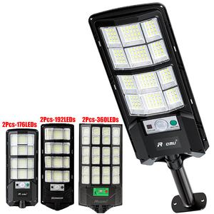 [BUEN FIN] 2 Piezas SUSASSY Lámparas Solares LED Exterior – Luz de Jardín y Patio, Sensor de Movimiento, Encendido Automático, Control Remoto, Ideal para Jardín, Villa, Tienda o Plaza Comercial