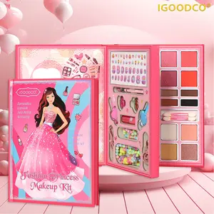 IGOODCO  （IG3175) kids makeup cosmetics toy box girl show kids birthday makeup gift (3-16 years old) random accessories