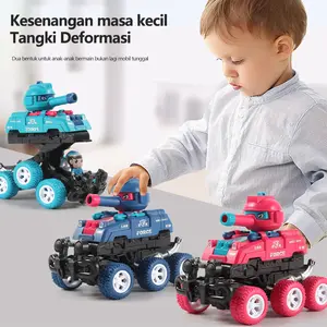 Inersia enam roda kendaraan off-road dampak peluncuran mainan kendaraan rekayasa tank boy