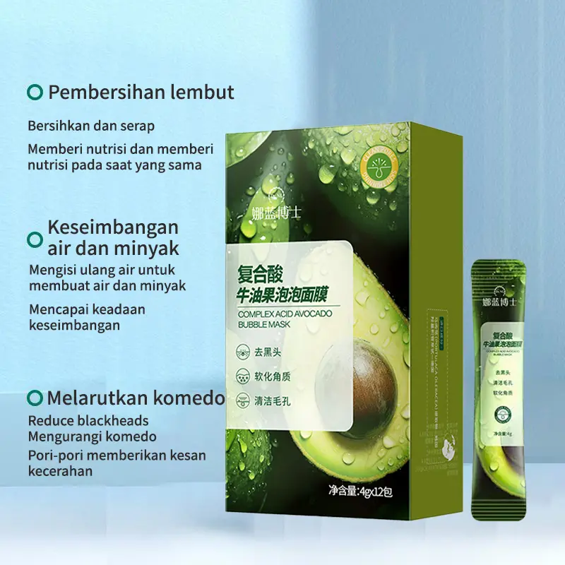 Topeng Muka Buih, Melembapkan, MenambahKelembapan, Mengecilkan Liang Pori,Membersihkan Bintik Hitam Secara MendalamBerbuih Sendiri, Sesuai untuk Kegunaan Muka 2