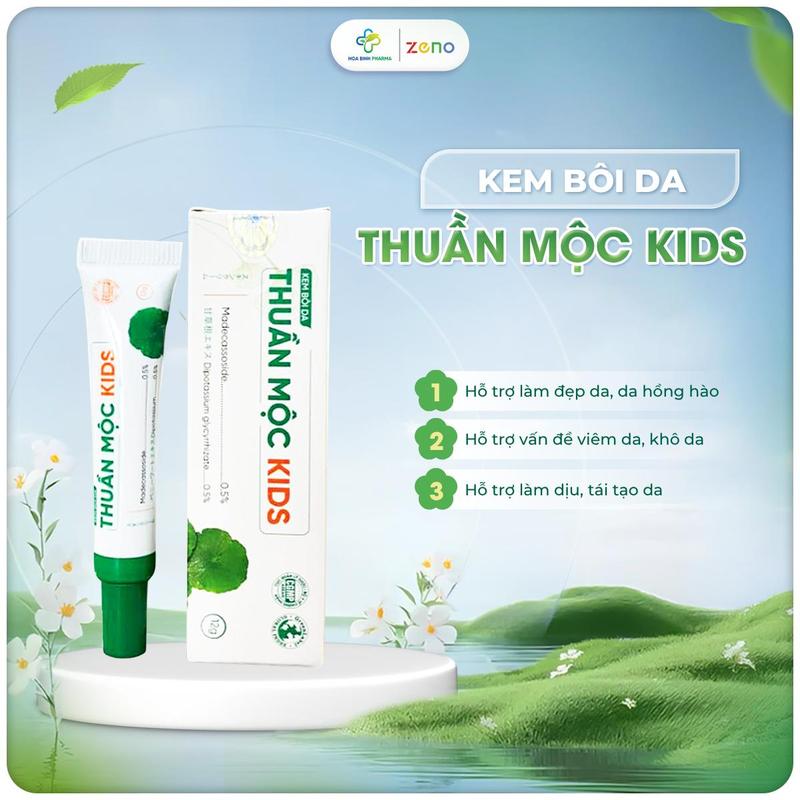 Kem Bôi Da Thuần Mộc Kids Chính Hãng  – Bộ Chăm Sóc Da Bé Giúp Làm Nhẹ Dịu, Phù Hợp Mọi Loại Da