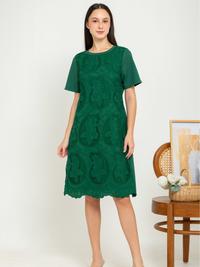 Gambar SISTER'S Dress - Pakaian Wanita Katun Brukat Kombi Kaos C1561 (CAP) - Marun, M (T2) dari Sisters Fashion Group Kota Administrasi Jakarta Utara 4 Tokopedia