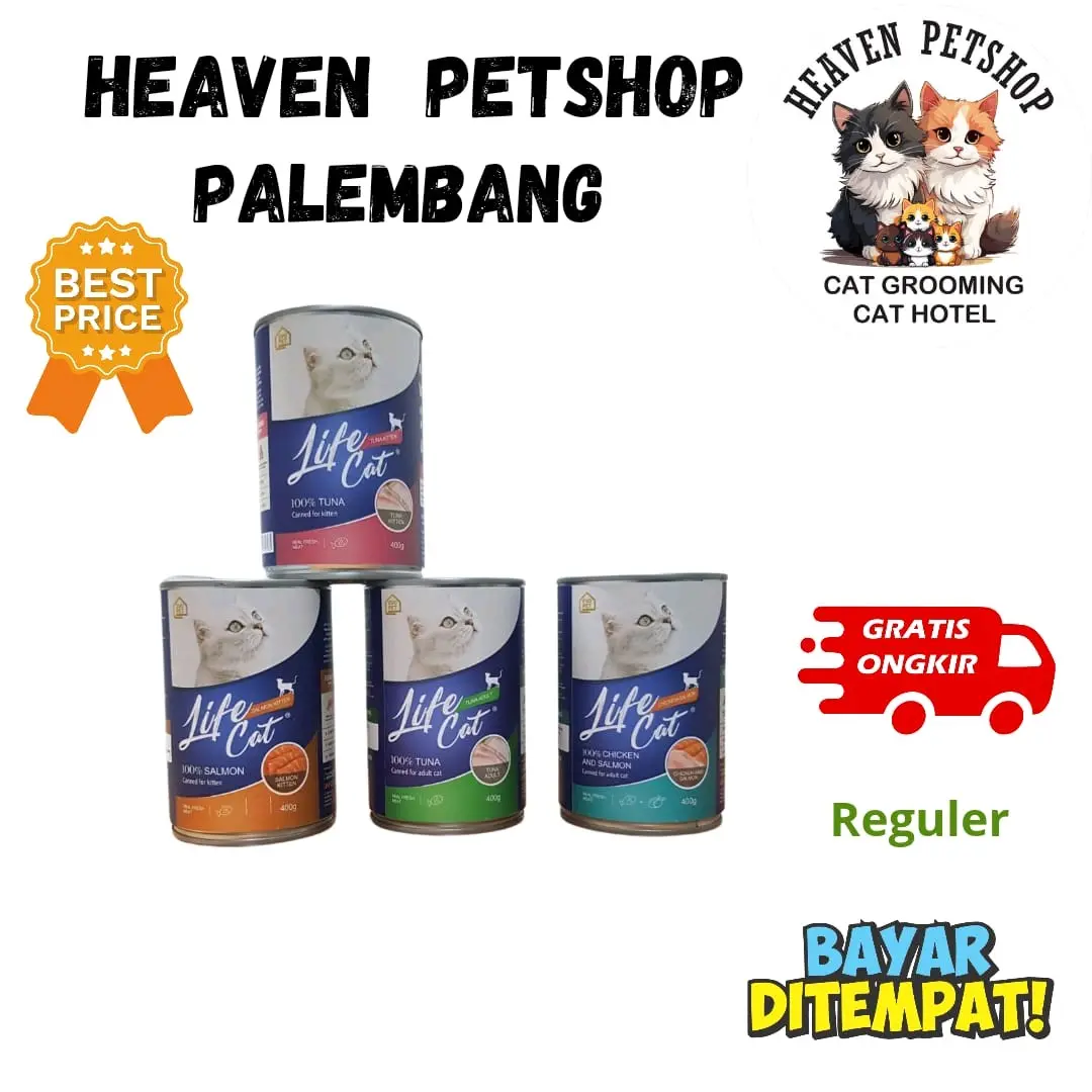 Makanan Kucing Kaleng Life Cat 400gr - Untuk Kesehatan Kucing