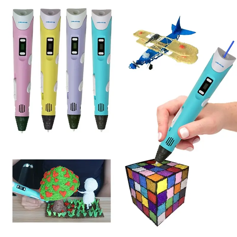 3d Pen Pulpen 3 Dimensi Stereoscopic Printing Pen Portale Mainan 0