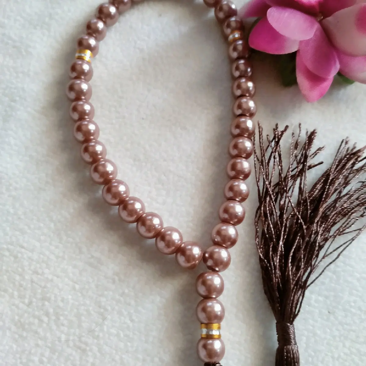 Tasbih Mutiara Sintesis 33butir Tasbih Pendek Muslim