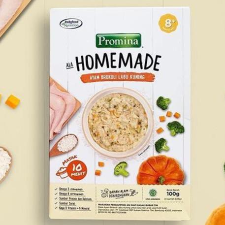 Promina Homemade Bubur Bayi MPASI 8+ Ayam Brokoli Labu Salmon Kentang Wortel Box 100 g 5