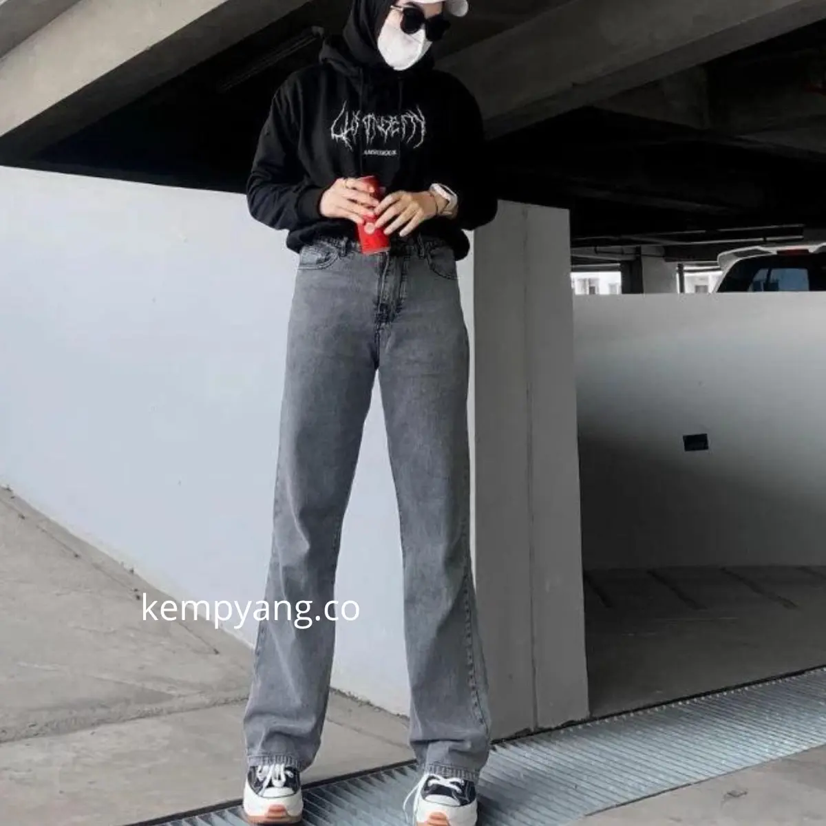 KEMPYANG - Hightwaist Kulot Loose Jeans Hangover Vol 1