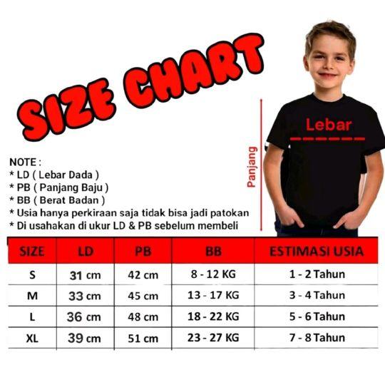 Product Introduction of baju distro anak laki laki free fire untuk anak usia 1-8 tahun bahan katun kombet 30s baju  youngster  ff Fashion 0