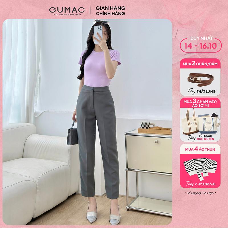 [MUA 2 TẶNG THẮT LƯNG] Quần tây nữ dáng quần Baggy ống đứng thời trang GUMAC LQF0110