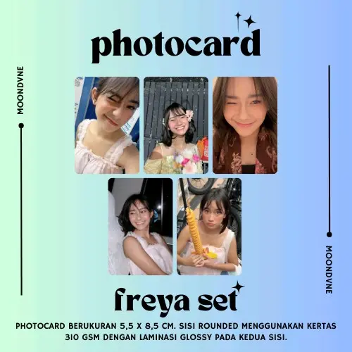 Photocard JKT48 Freya Michie Erine Oline Delynn Lana Trisha Nachia Indah Oniel Gita Greesel Ella Kathrina Christy Gracia Marsha Kertas 0