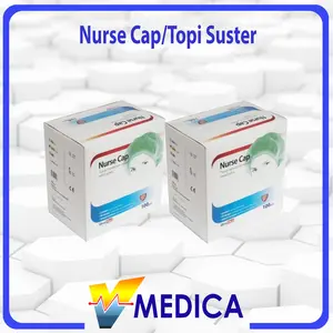 Nurse Cap Onemed (isi 100pc) / Topi Suster Onemed Penutup Kepala Non Woven 1box