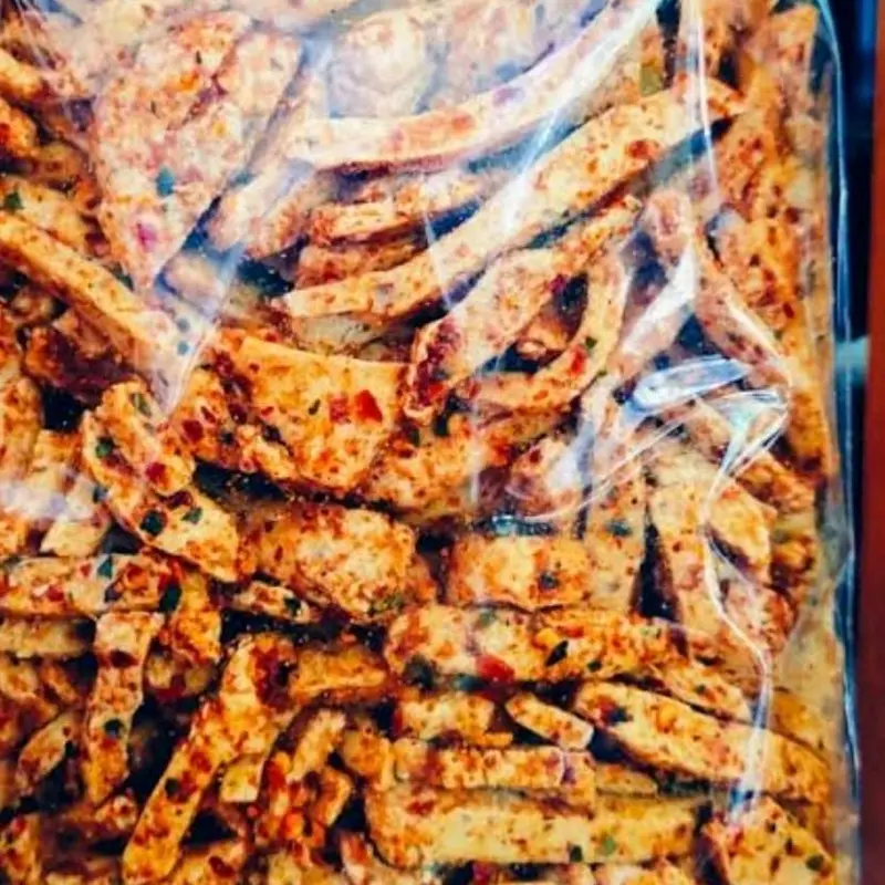 basreng pedas aroma daun jeruk kemasan 1kg 4