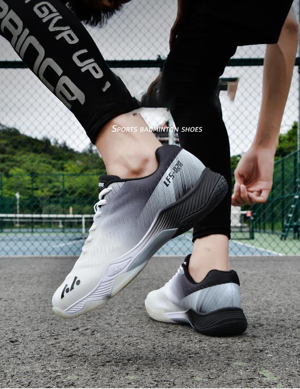 Product Introduction of New Original LEFUS Men Women Badminton Tennis Shoes for Women Pickleball Shoes Squash Volleyball Lace-up Sneakers for Indoor Outdoor Court Training Cushioning Table Tennis Sneakers 2