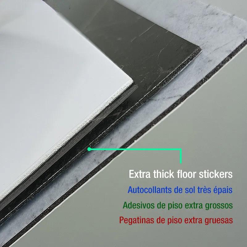 Product Introduction of 【60x60CM】30/20/10pcs 2025 New upgrade High Quality 1pcs Anti-tile floor stickers Vinyl MarbleFloor Sticker PVC Waterproof Self Adhesive TilesFor Flooring Carpet Mat Home Floor Decor DlYtoilet tile stickers Bathroom kitchen Wall Sticker floor sticker tiles 4