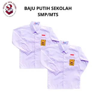 Seragam Sekolah Baju Putih SMP MTS  Rok Rempel Celana Panjang Biru Bahan Dril Nagatex Pinggang Karet Setelan By Bilyasa jaya lestari Fashion 5-6 Tahun Multicoloured 5