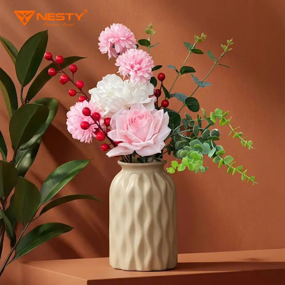 [NE72] BÌNH HOA NESTY NHỰA EVA NHẸ BỀN, SÓNG MỀM NGHỆ THUẬT  – DECOR TỐI GIẢN [KO2]