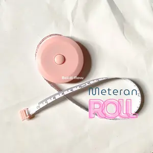Meteran Aesthetic Roll Panjang 150cm | Pengukur Lingkar Jari Tangan Cincin Gelang Manik