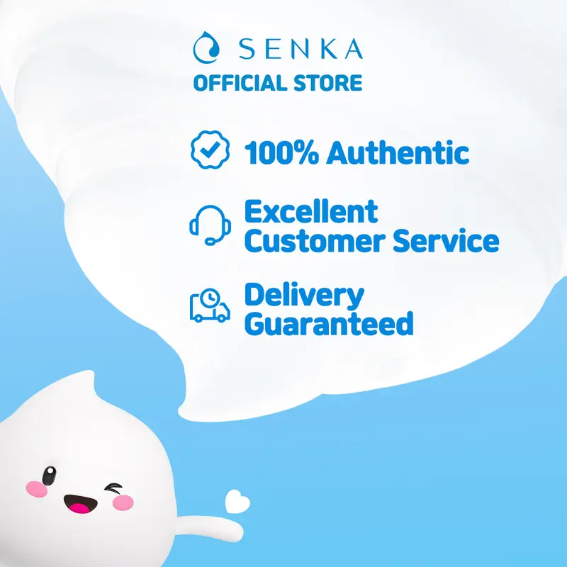 SENKA Perfect Whip Gentle Rose Facial Foam 100gr - Mengandung Hyaluronic Acid Membersihkan Wajah 6