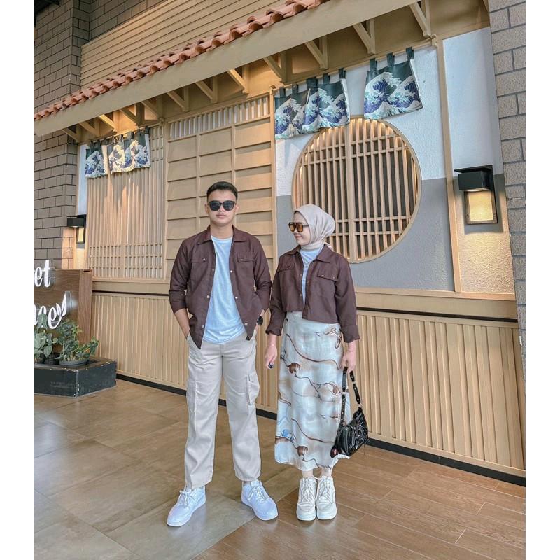 Set Couple Pasangan Dapat 2 PCS Semi Parka Korean Style 6