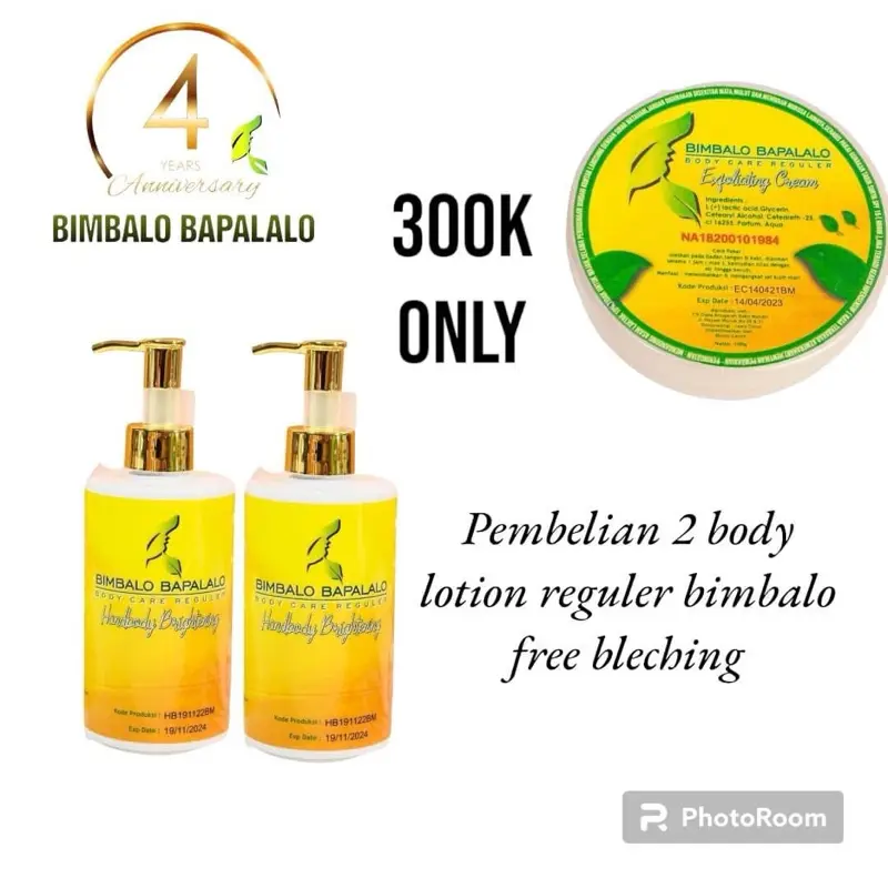 PROMO LOTION REGULER  BELI 2 DAPET FREE PRODUK BIMBALO