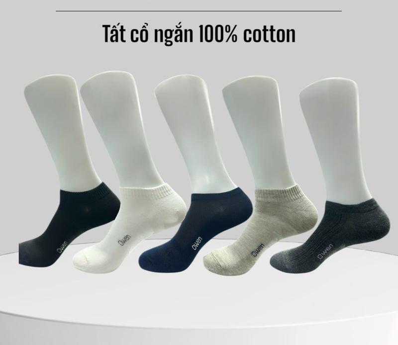 Tất Nam Cổ Ngắn Cao Cấp Chính Hãng khử mùi vớ không hôi không xù thoáng khí