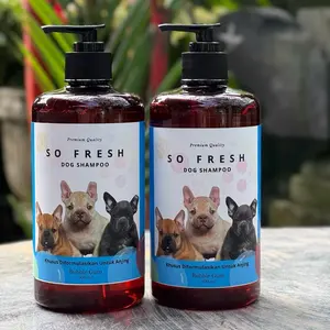 SO FRESH Shampo Anjing Premium 500ml - Anti Kutu Jamur Bakteri & Melembutkan Bulu Anjing wangi Bubble Gum