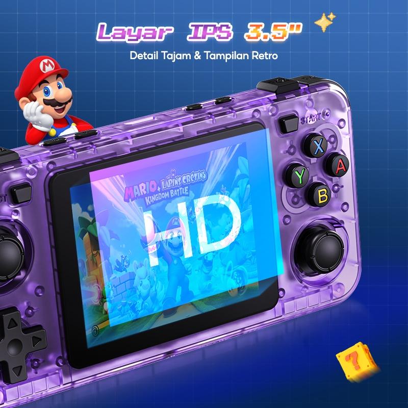 Game Bot Retro Game Console R36H Game Boy 3.5" IPS 128GB 20.000+ Game Hadiah Ulang Tahun Hadiah Natal Hadiah Tahun