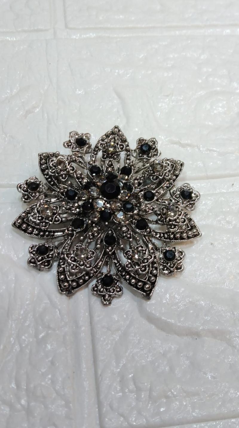 Product Introduction of Bros/Bros kebaya/bros hijab/Bros kebaya kutubaru/bros kebaya mewah/brooch/Bros kebaya Bulat Elegan Bunga Clips 4