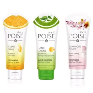 Poise Facial Foam Series Sabun Cuci Muka | Luminous White | Clear Shine | Anti Acne - 100gr Membersihkan Mencerahkan Wajah