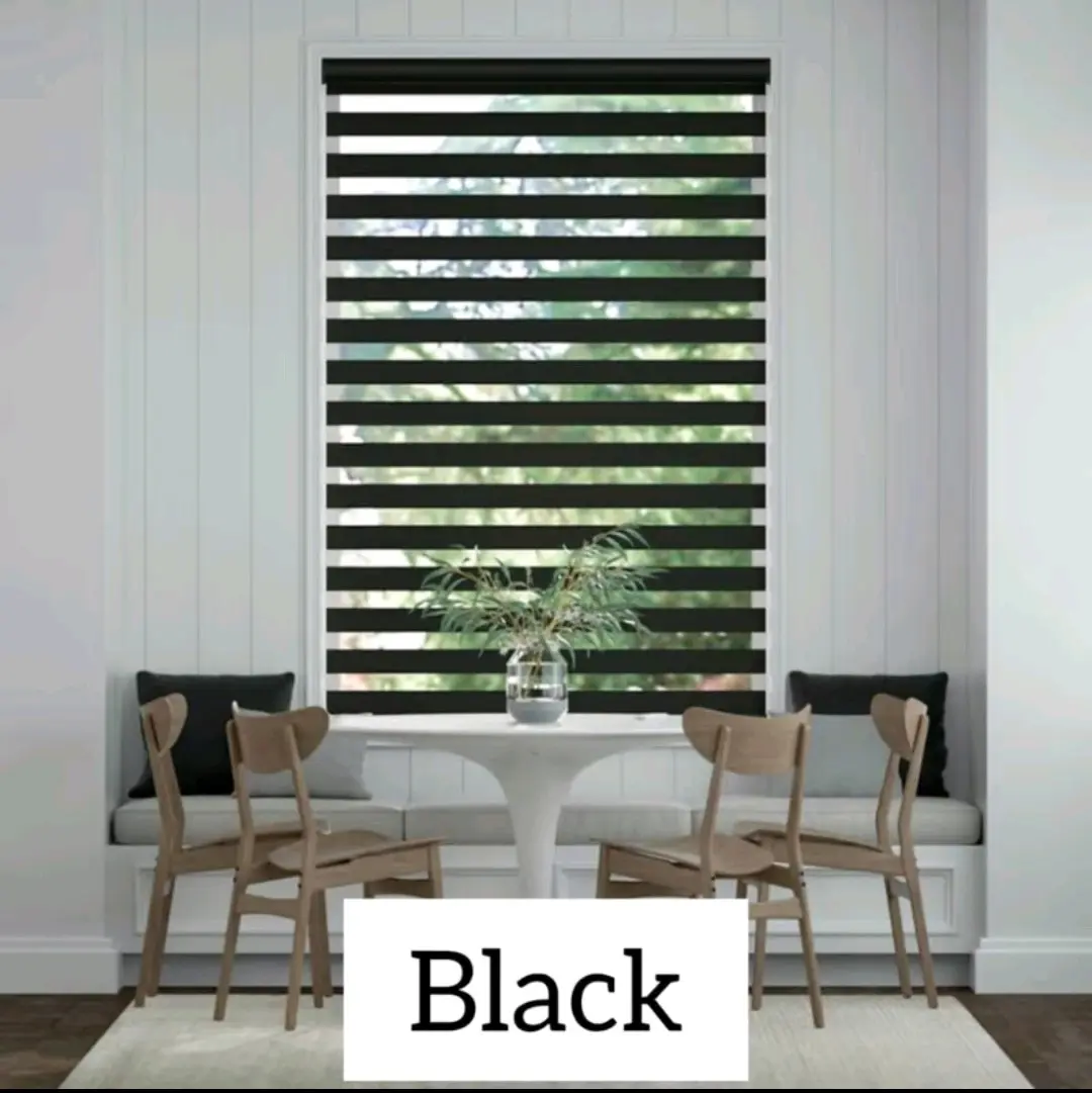 Listen X Bidai Tingkap | Modern Zebra Blinds | Blind Curtain | Zebra Bidai Outdoor | Roller Blind for Home Decor | Ready Stock Soft Textiles Mutiara